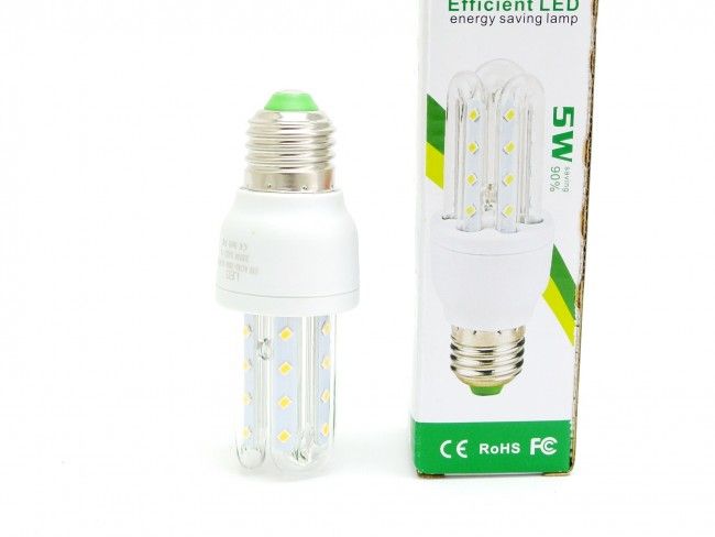 LED крушка LED 5W cold white със студена бяла светлина, 6000K, аналог на 100W крушка
